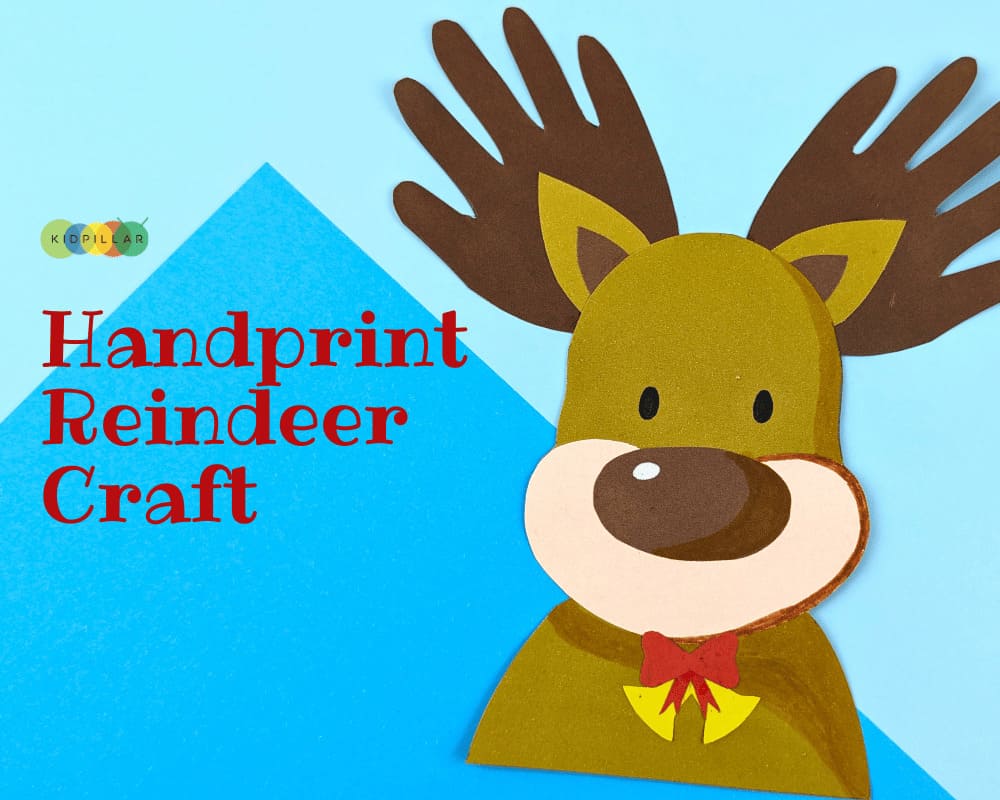 Handprint Reindeer Craft for Christmas