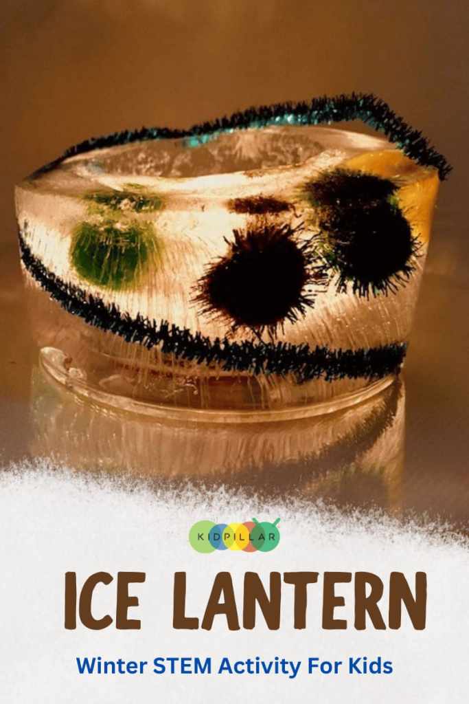 ice lantern STEM winter activity for kids